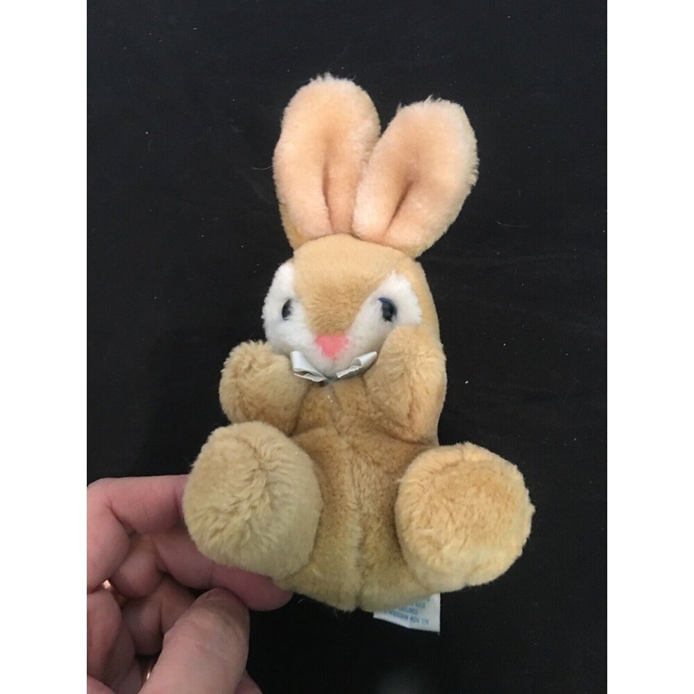 Vtg Quiltex Plush Bunny Lovey Rare w/Tush Tag VG Cond 7” Easter Rabbit